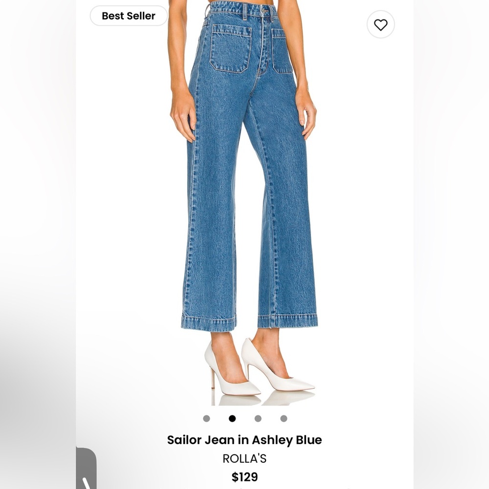 NWOT Rollas by Revolve Wide Leg high rise Ashley Jean 💙